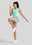 Womens Workout Tank Top aqua