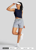 Womens Workout Tank Top navy