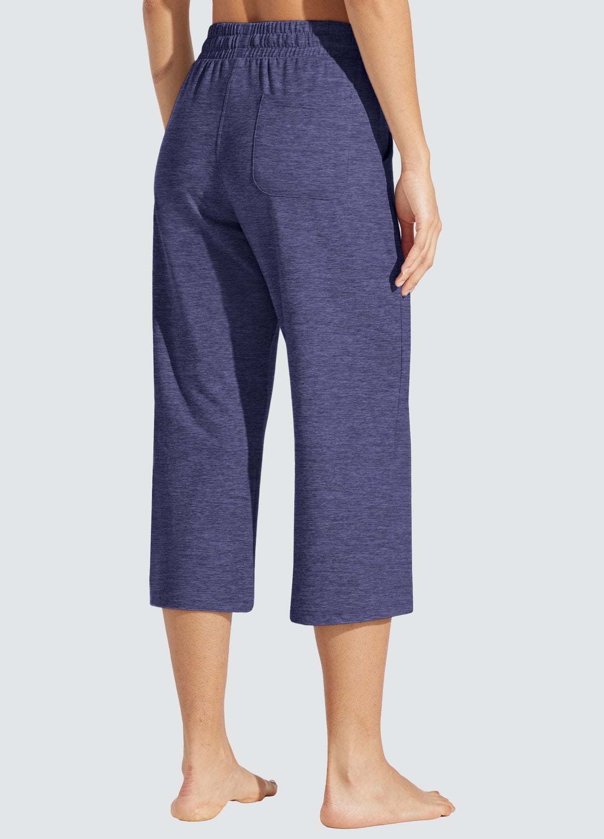 Womens Loose Capri Yoga Pants violet